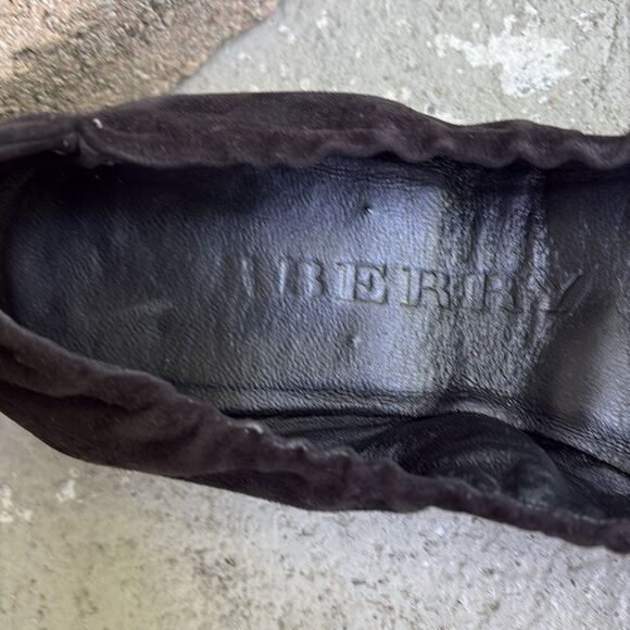 Burberry suede ballerina flats - Picture 6 of 8